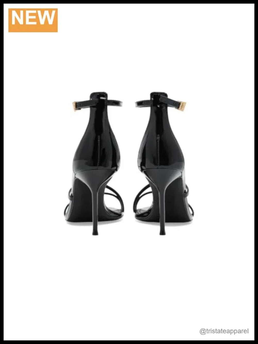 Schutz Tessa Stiletto Heeled Sandals Leather Almond Toe Ankle Strap